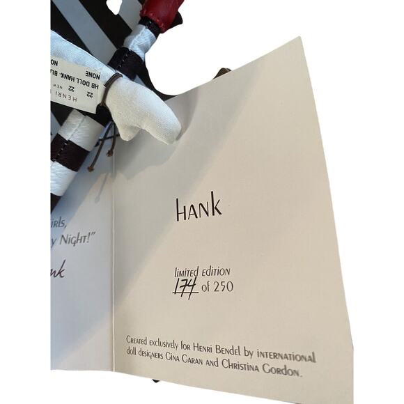 Henri Bendel Girls Limited Edition Collectible Doll #174/250 Bendel Girls Hank - Picture 7 of 12